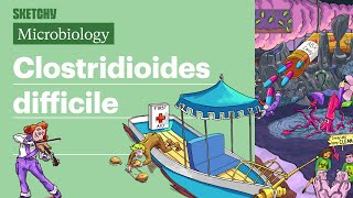 Clostridioides difficile Microbiology  USMLE Step 1  Sketchy Medical [upl. by Kazmirci]