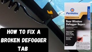 How to Repair A Rear Window Defogger Tab [upl. by Gerson]