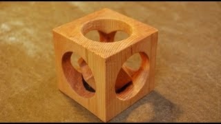 How to Make a Cube In a Cube woodloggercom [upl. by Aicercal998]