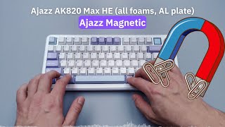 Budget gaming keyboard with magnetic switches  Ajazz AK820 Max HE  sound test [upl. by Ennovaj500]