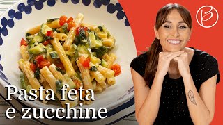 Sedanini con feta e zucchine  Benedetta Parodi Official [upl. by Atiuqal]