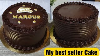 How to Make Moist Chocolate Cake with Super rich chocolate Icing  Best Chocolate Cake Bake N Roll [upl. by Adiraf]