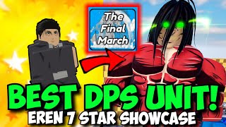 New Eren 7 Star is the BEST DAMAGE UNIT IN ASTD With OP RUMBLING ABILITY  ASTD Showcase [upl. by Astred202]