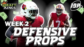 Expert NFL Prop Picks Best Week 2 DraftKings Defensive Player Bets [upl. by Helyn]