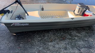 FIRST TIME OUT ON MY AMERICAN SUN DOLPHIN 12 JON BOAT [upl. by Jehu]