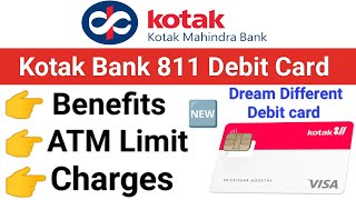 Kotak mahindra bank debit card charges  Kotak 811 debit card charges  Kotak 811 atm card charges [upl. by Cressi]