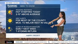 ABC 10News Pinpoint Weather with Meteorologist Vanessa Paz [upl. by Collin]