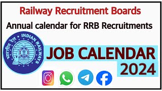 RRB JOB CALENDAR 20242025  Upcoming Job Notifications How to prepare  Vizag tech hub  rrb [upl. by Eserehc]