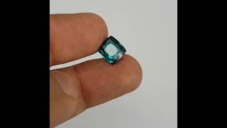 375 Carat Perfect Cushion Cut Blue indicolite Tourmaline Gemstone from Afghanistan [upl. by Tniassuot516]