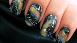 Easy Galaxy Nail Art [upl. by Samtsirhc]