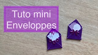 Mini enveloppes avec chutes de papier Astuces embellissements DIY scrapbooking très facile diy [upl. by Lynnelle966]