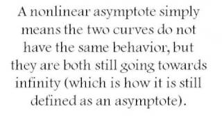 Nonlinear Asymptotes [upl. by Drawd]