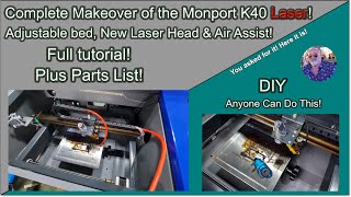 👌 Upgrading a K40 Co2 changing the laser head air assist and more 1 Requested Video [upl. by Pammie]