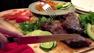 Carne Asada Skirt Steak Recipe Video [upl. by Gredel]