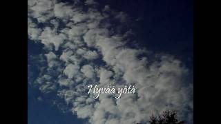 Ella ja Aleksi Hyvää yötä Lyrics [upl. by Eeloj]