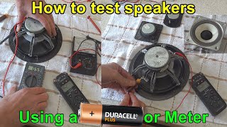 How to Test Broken or Blown Speaker Drivers Bass Tweeter Mid Range Vintage Speakers Driver [upl. by Odinevneib]