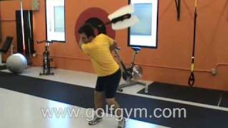 Golf Fitness Stephen Grant  Swing Fan Drills  GolfGym Academy [upl. by Thomson]