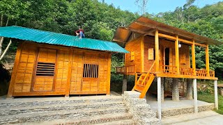 The kitchen is made of beautiful modern green corrugated iron  Phùng Thị Chài [upl. by Adnalay941]