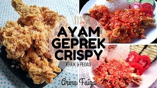 RESEP AYAM GEPREK CRISPY PEDAS [upl. by Rentsch]