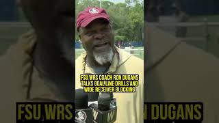 FSU WRs Coach Ron Dugans on Goal Line Drills WR Blocking FSUFootball FloridaState [upl. by Laddy259]