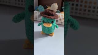 Perry the platypus  Thú mỏ vịt perry perry  platypus handmade crochet crocheting handicraft [upl. by Pearse]