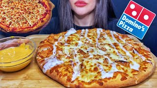 ASMR DOMINO’S CHEESE BURST PIZZA MUKBANG No Talking EATING SOUNDS [upl. by Antonina]