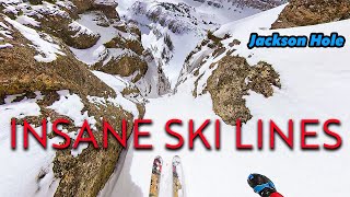 Skiing off Huge Cliffs in Jackson Hole  Owen Leeper [upl. by Alpers554]