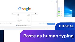 Paste as human typing feature [upl. by Dnalerb623]