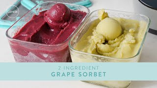 Delicious GRAPE SORBET with two ingredients [upl. by Zrike]