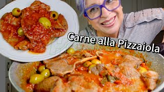 Carne alla Pizzaiola TENERISSIMA Ricetta FACILE e VELOCE [upl. by Launame]