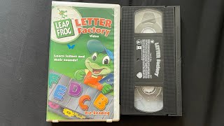 Opening And Closing To LeapFrog Letter Factory 2003 VHS [upl. by Llet]