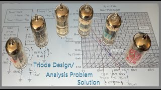 Topic 63 Triode DesignAnalysis Problem Solution [upl. by Eimot]