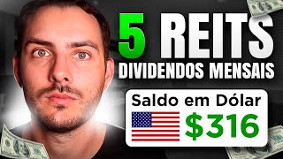 5 REITs que PAGAM DIVIDENDOS MENSALMENTE [upl. by Liggett]