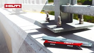 Hilti HVU2 – anclaje químico [upl. by Yrocaj]