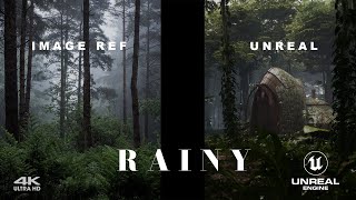 Lighting a RAINY Forest in Unreal Engine 5 Tutorial [upl. by Ycnej897]