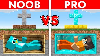 NOOB vs PRO MILO and CHIP BURIED ALIVE CHALLENGE in Minecraft [upl. by Hsirrap351]