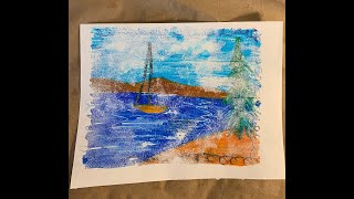 Printmaking Monoprint with Washable Markers [upl. by Erdeid368]