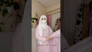 Hijab With saree🎀🫶🏻 teamcuhie hijabtutorial hijabwithsaree [upl. by Ahen]