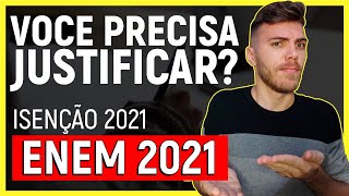 🔥ISENÇÃO ENEM COMO SOLICITAR  COMO JUSTIFICAR A AUSÊNCIA NO ENEM 2020 [upl. by Gualtiero]