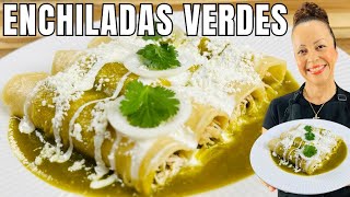 Cómo Hacer Enchiladas Verdes de Pollo Fácil [upl. by Aek]