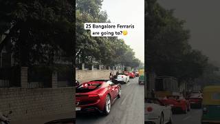 Cars worth Rs 150cr in Bangalore supercar ferrari [upl. by Ilenay]