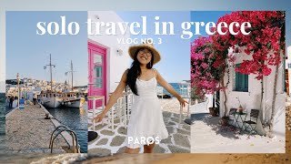 Greece Travel Vlog No 3  My Solo Trip to Paros [upl. by Yelrehs]