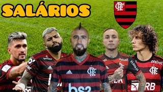 SALÁRIOS DOS JOGADORES DO FLAMENGO 2022 ATUALIZADO [upl. by Reinald475]