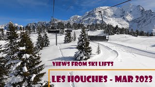 Les Houches Chamonix Ski Lifts Videos 4K [upl. by Anthia]