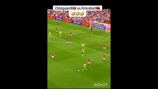 Odegaard vs Amrabat [upl. by Tnomyar76]