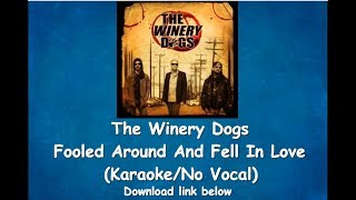 The Winery Dogs  Fooled Around and Fell In Love KaraokeNo Vocal [upl. by Niwde]