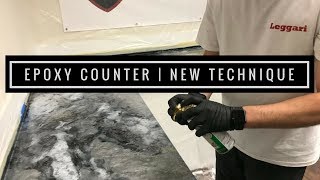 Epoxy Countertop Coating with New Technique  Tips and Tricks from the Pros [upl. by Solhcin516]