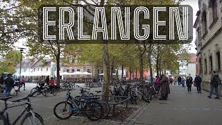 Erlangen downtown  Germany 4k Ultra HD 60fps [upl. by Tellford]