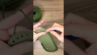 New green bag  crochet tutorial art handmadeknitting diy handknitting crocheting shorts diy [upl. by Assilym270]