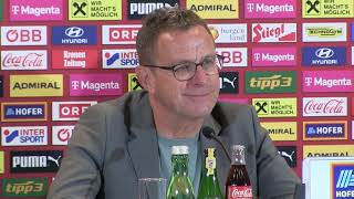 ÖFBTeamchef Ralf Rangnick  die Pressekonferenz nach dem 21 Testspielsieg gegen Serbien [upl. by Atkinson]